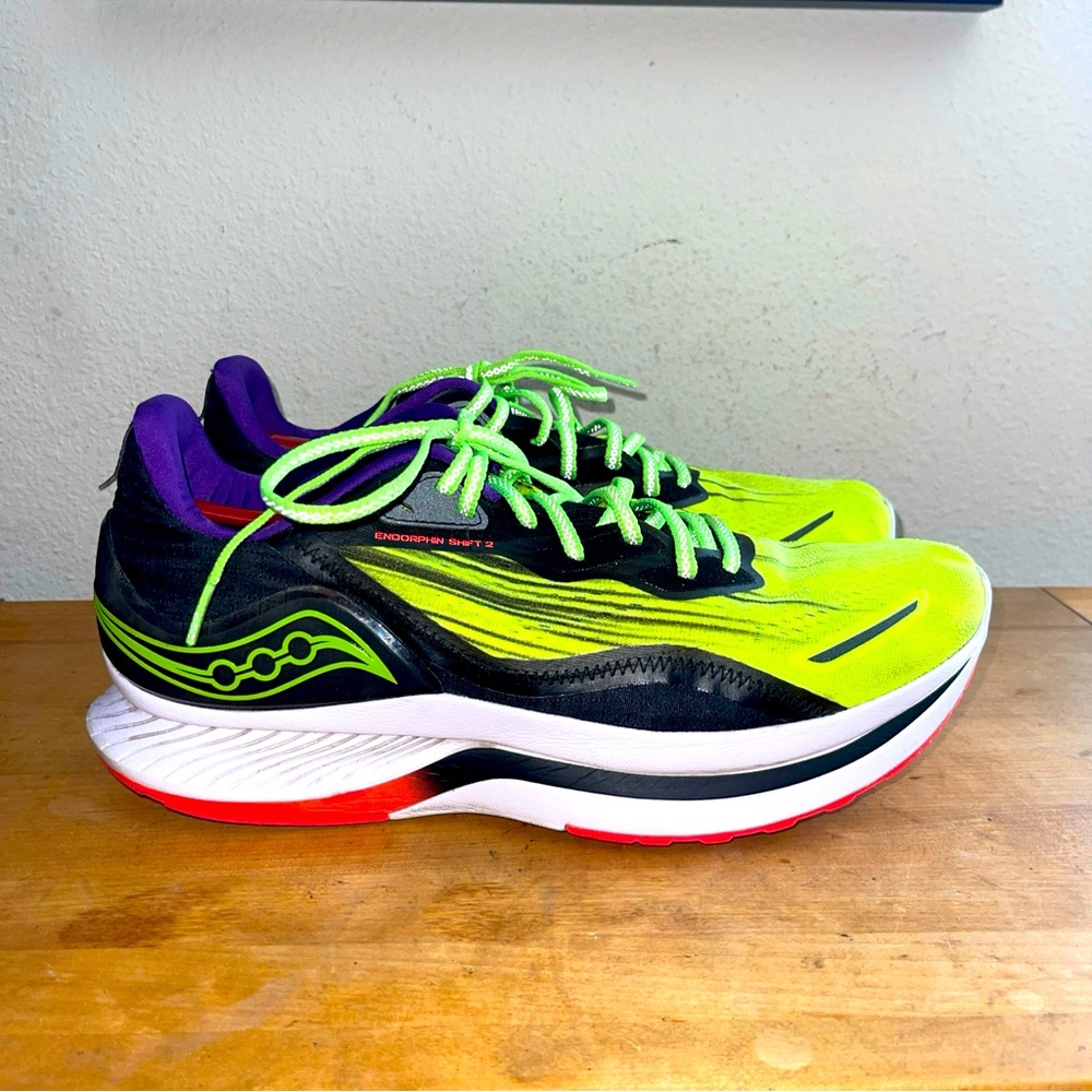 Saucony Men's Running Shoes - Neon Green and Black